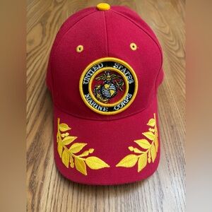Red United States Marine Corps Cap